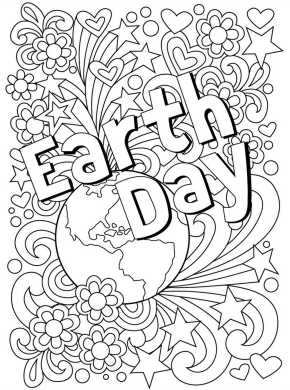 290x390 Earth Day Coloring Sheet Free Page Printable Within Pages Plans 1
