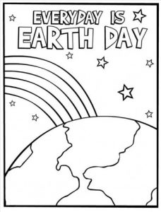 228x300 Happy Earth Day Coloring Pages For Kids
