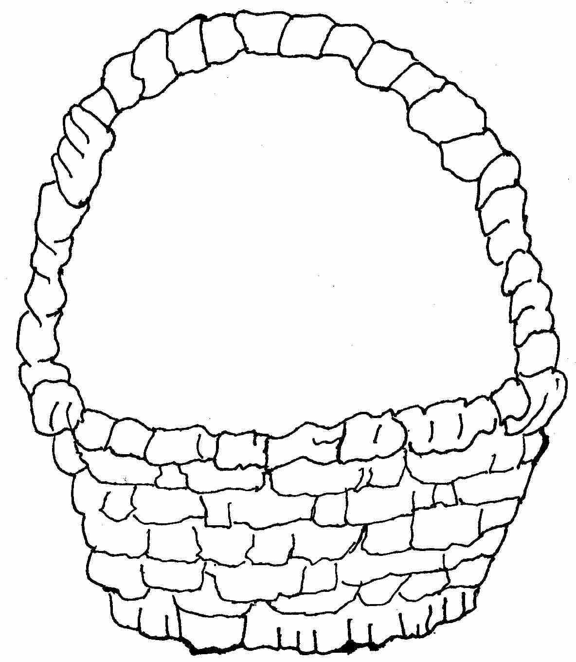 1184x1360 Empty Easter Basket Coloring Page Free Download At Pages Olegratiy