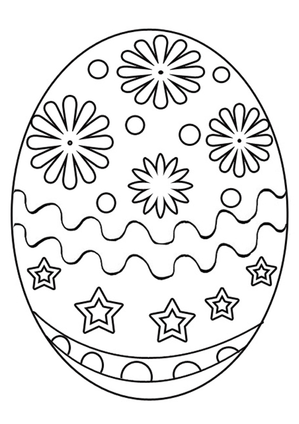 600x850 Free Easter Egg Coloring Pages Color Bros