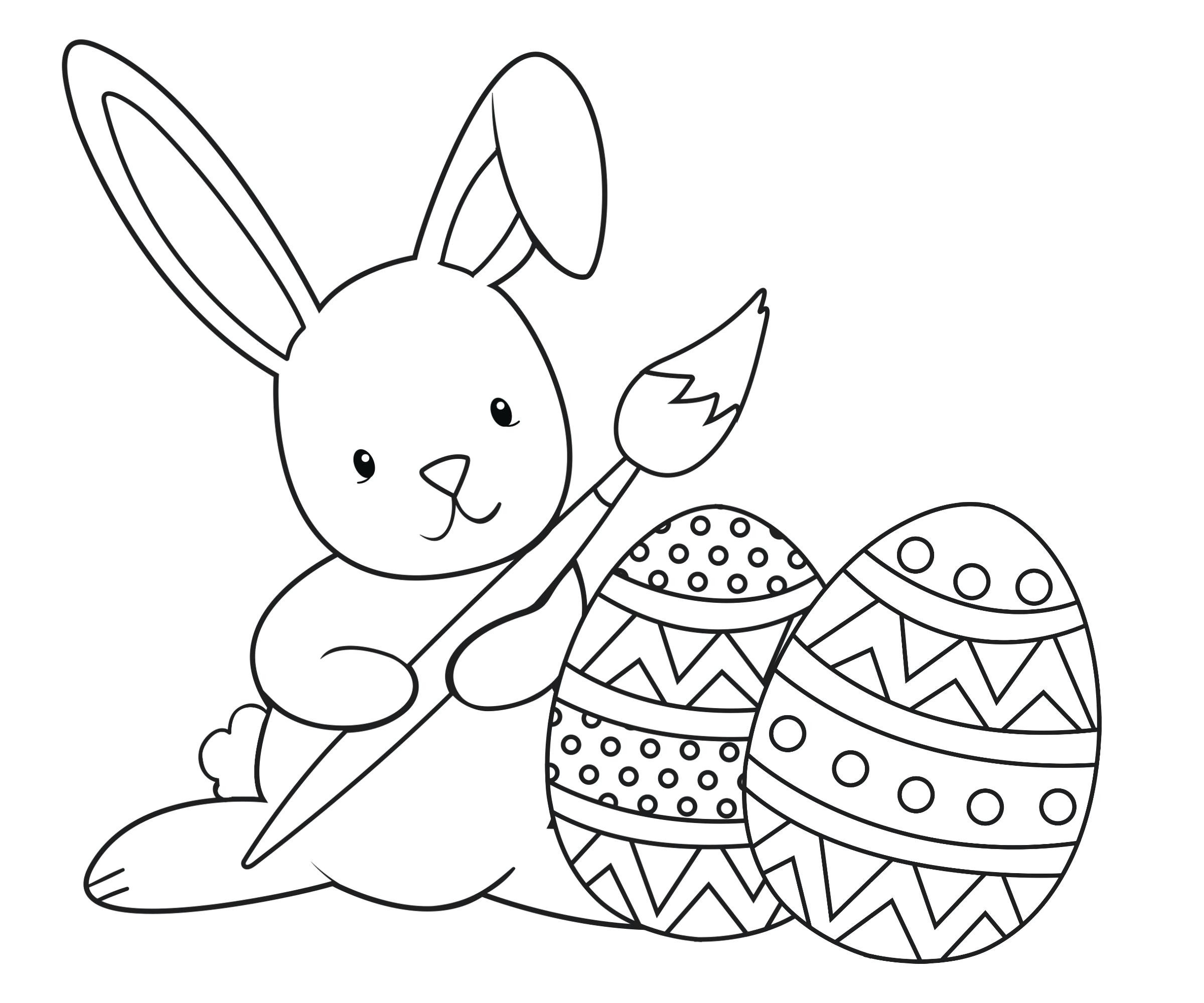 2400x2000 Easter Rabbit Coloring Pages Free Fresh Easter Bunny Coloring