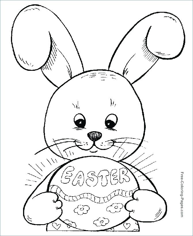 670x820 Free Easter Bunny Coloring Sheets Printable Coloring Bunny Hold