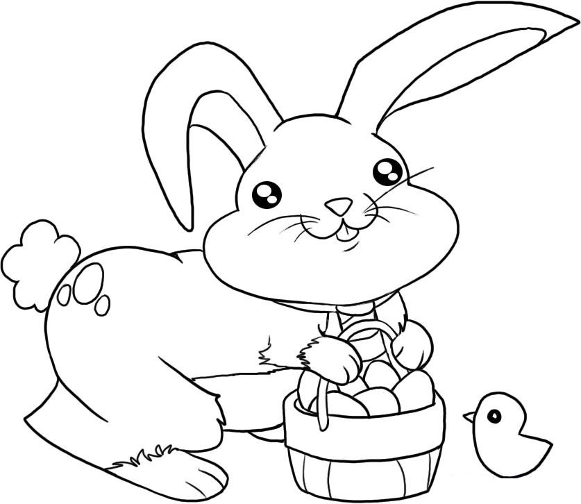 837x726 Bunny Coloring Pages Free Printable Free Printable Easter Bunny