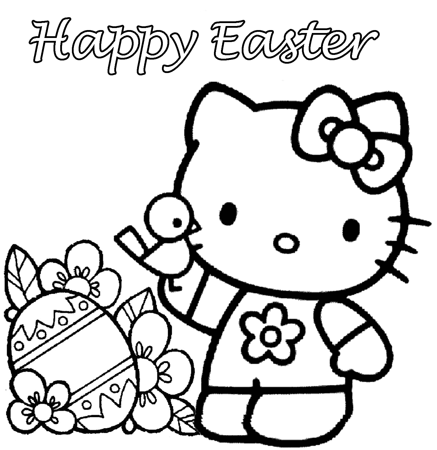 1495x1541 Easter Color Pages Hello Kitty Easter Coloring Pages 56805