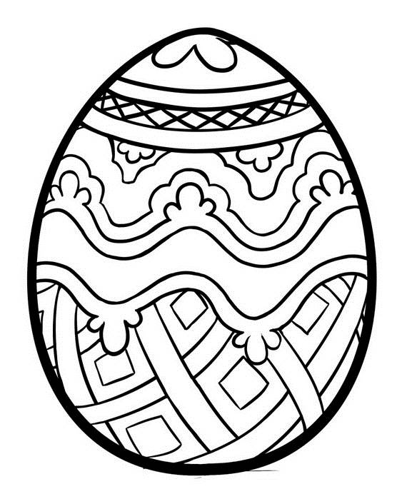 Free Easter Egg Coloring Pages Printable