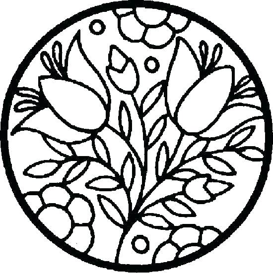 550x551 Easy Flower Coloring Pages Easy Flower Coloring Pages Download