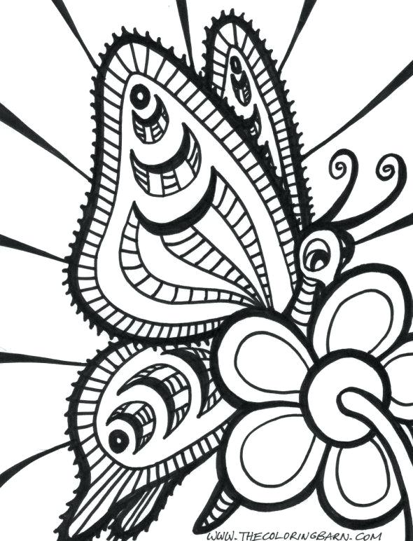 590x772 Butterfly Coloring Pages Inspirational Easy Coloring Pages