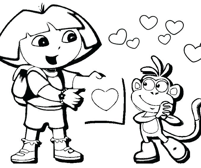 678x567 Easy Coloring Pages For Kids Hello Kitty Pictures To Color Free