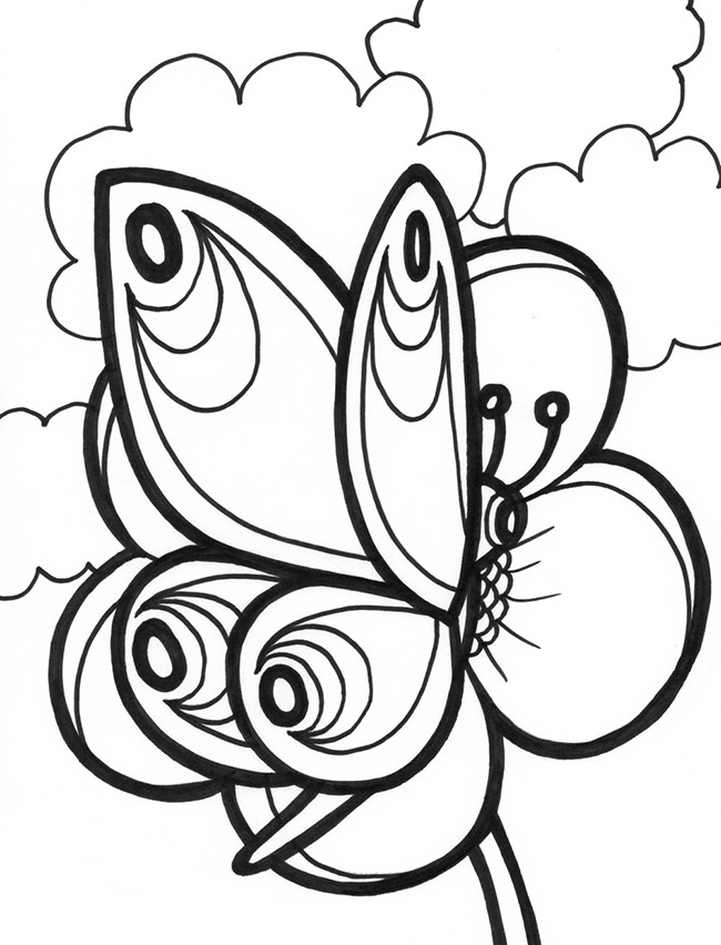 650x852 Butterfly Templates Printable Crafts Amp Colouring Pages