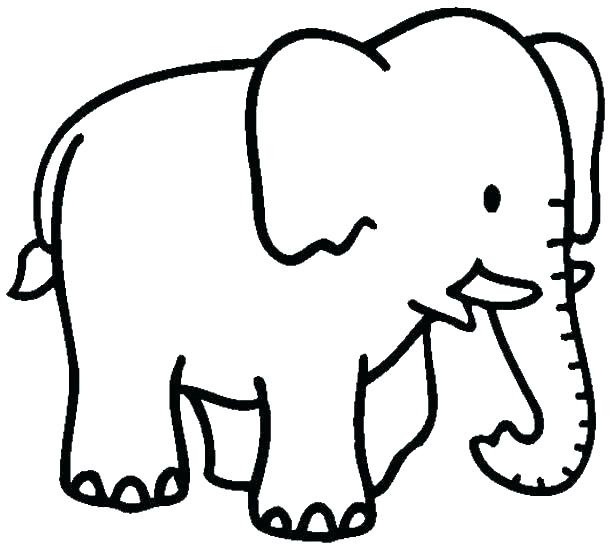 615x554 Coloring Pages Of Elephants Free Printable Elephant Coloring Pages