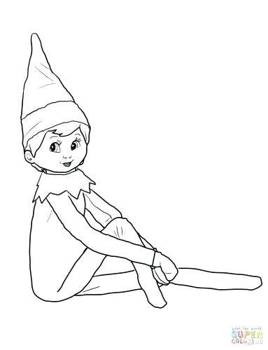 383x500 Christmas Elf Coloring Pages Elf Colouring Pages With Coloring