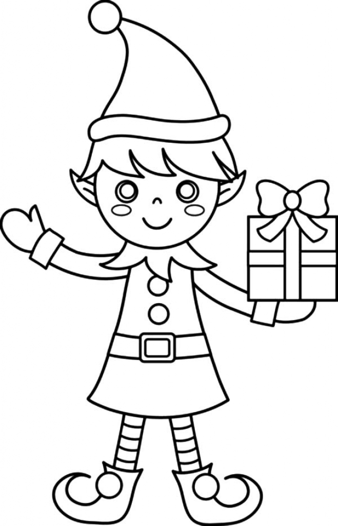 659x1024 Christmas Elf Coloring Pages Christmas Elf Coloring Pages