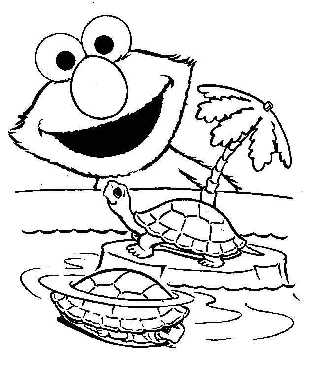 Free Elmo Coloring Pages