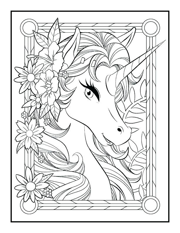 612x792 Unicorns Coloring Pages Coloring Book Unicorn Color Along Unicorn
