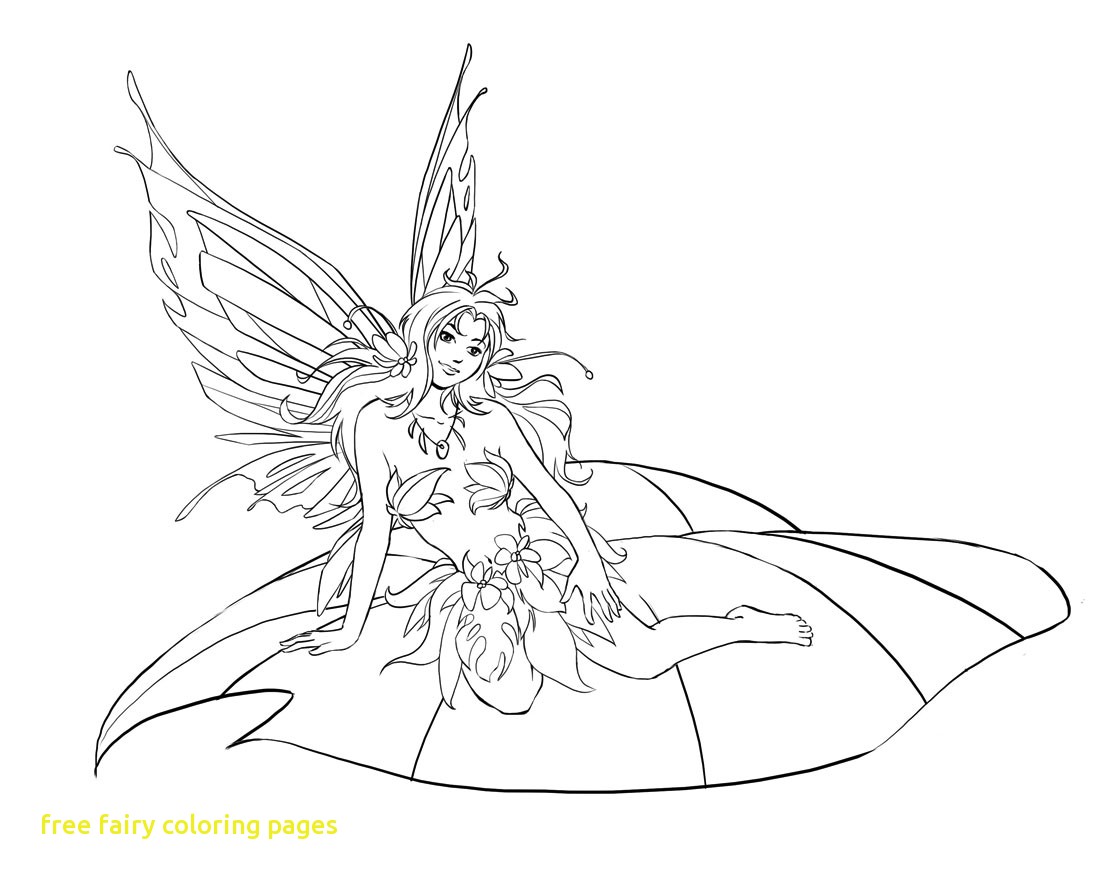 1099x882 Free Fairy Coloring Pages Reduced Fairies Printable For Kids 6807