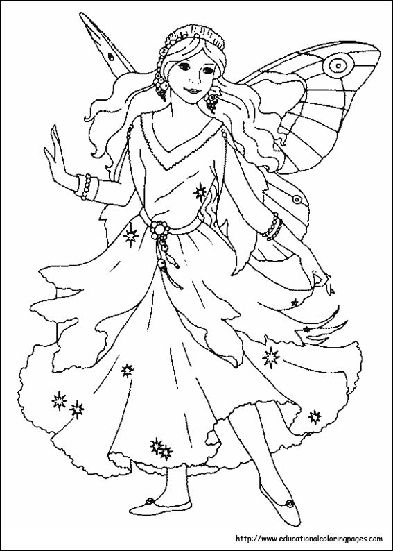 567x794 Best Fairy Coloring Page Free 2315 Printable