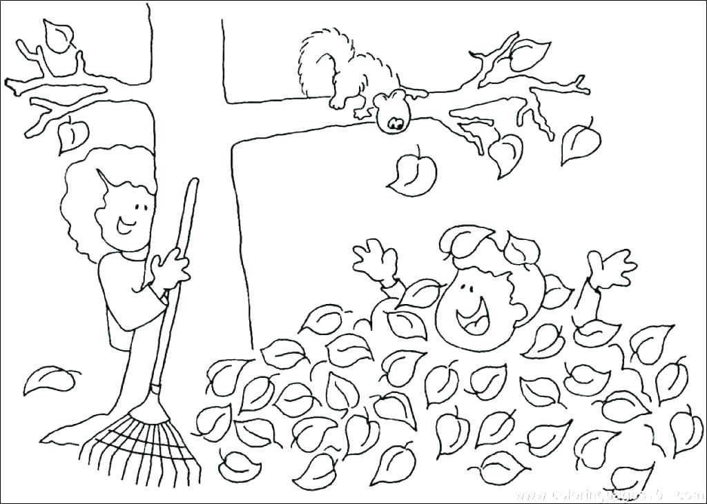 1024x731 Coloring Page Fall Fall Tree Coloring Page Preschool Fall Coloring