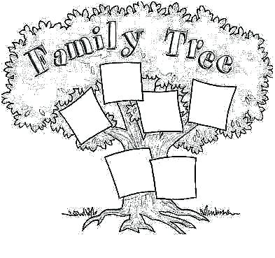 393x369 Family Tree Coloring Page Family Tree Coloring Page Coloring Pages