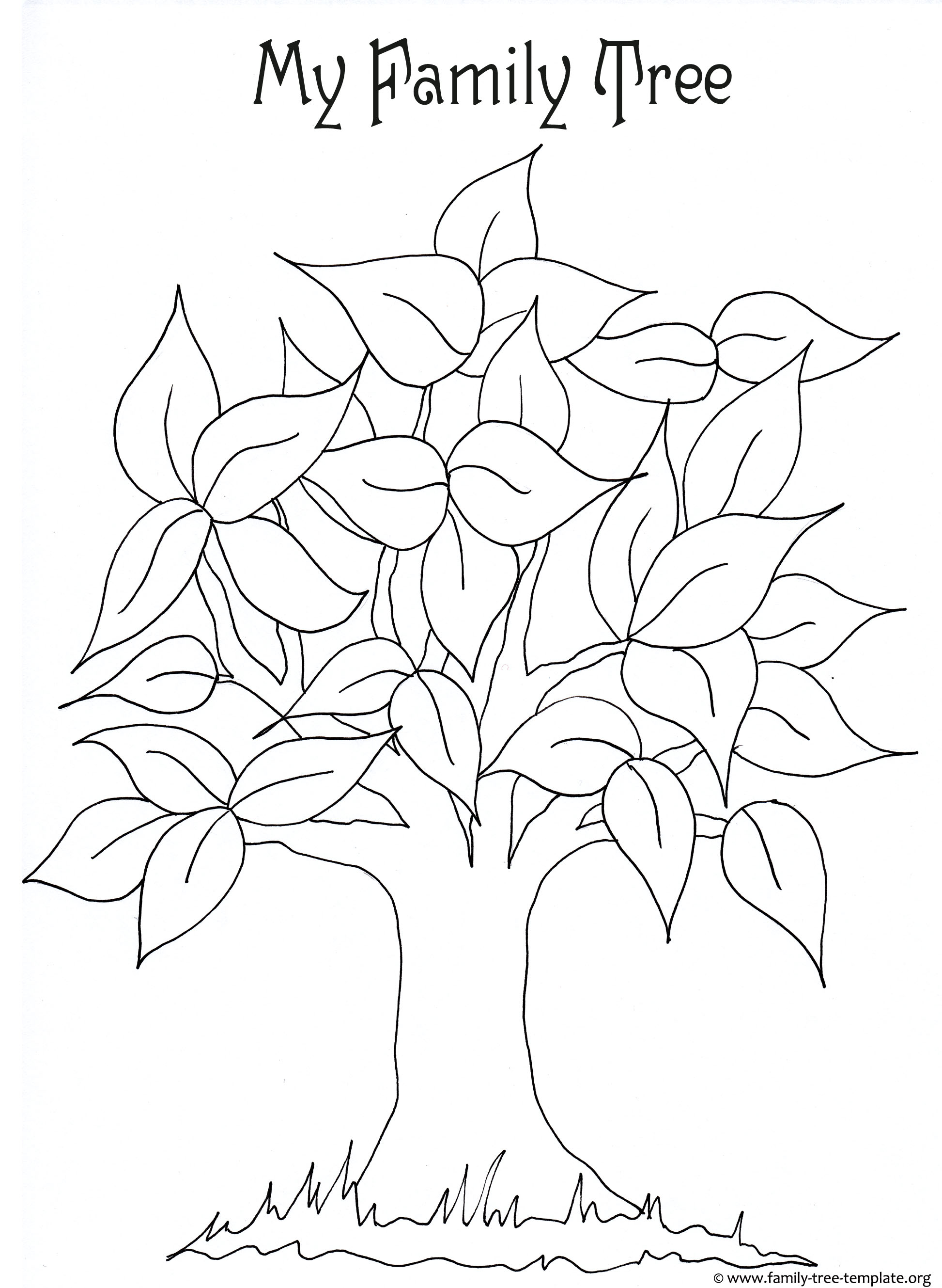 1945x2657 Family Tree Templates Amp Genealogy Clipart For Your Ancestry Map