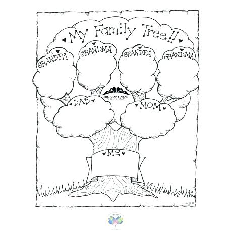 458x458 Tree Coloring Picture Free Printable Tree Coloring Pages Family