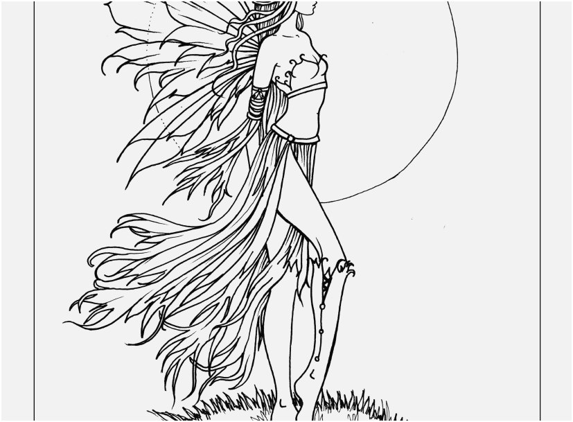 827x609 Fantasy Coloring Pages Photo Fearless Fairy Free Coloring Page By