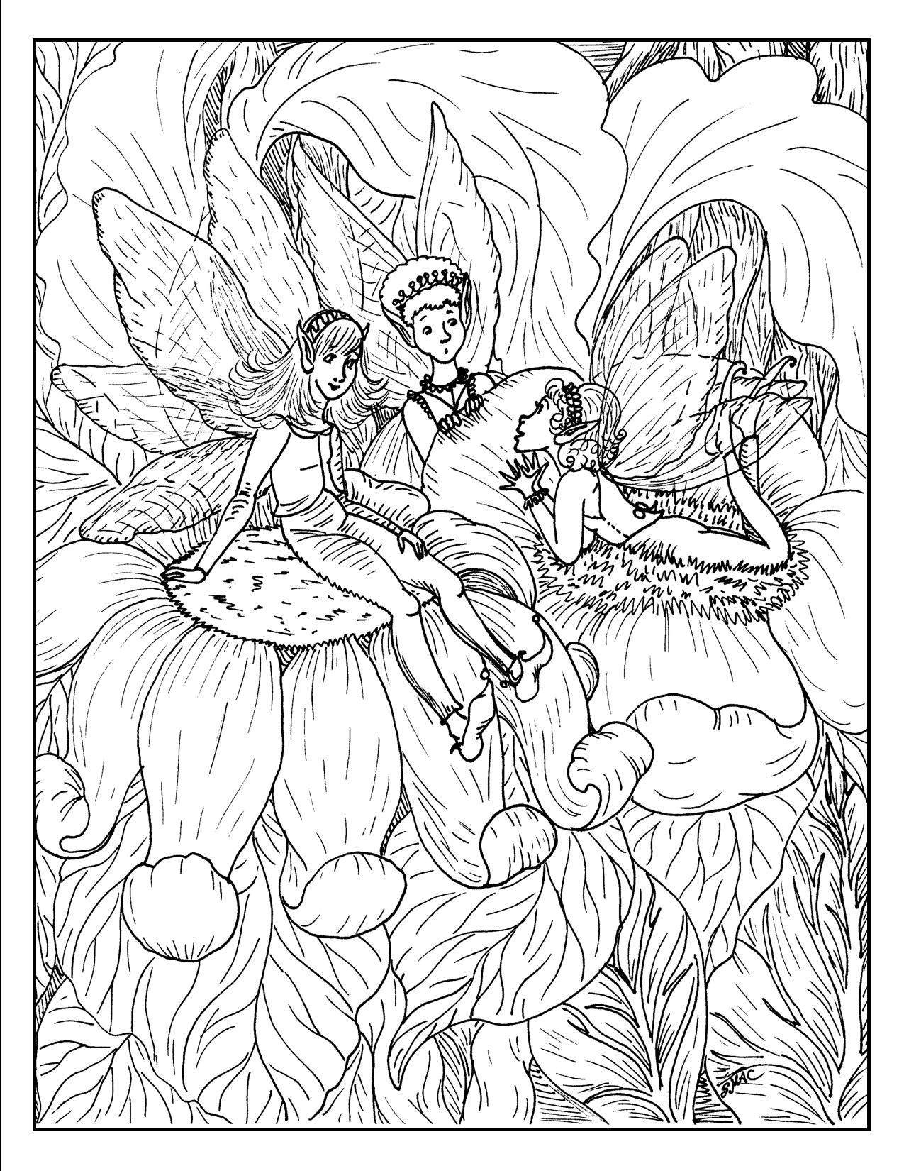 1275x1650 Skill Free Printable Fantasy Coloring Pages For Adults Colorful