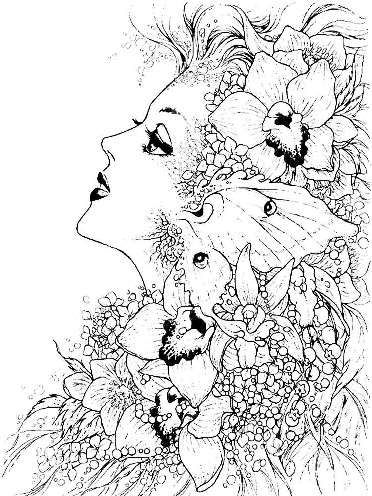 750x1000 Adult Fantasy Coloring Pages Extraordinary Adult Coloring Book