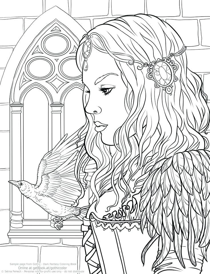 735x959 Baylee Jae Coloring Pages Dark Fantasy Coloring Book Fantasy Art