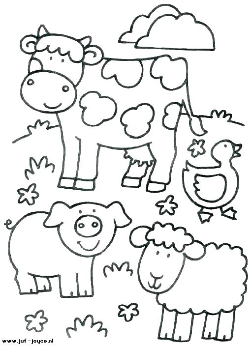 510x704 Farm Coloring Pages Farm Yard Farm Animal Coloring Pages