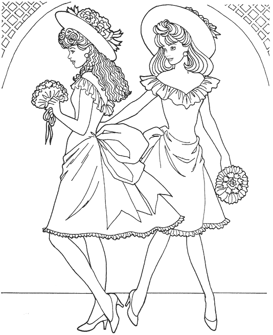 534x656 Fashion Coloring Page Model Book Fashion