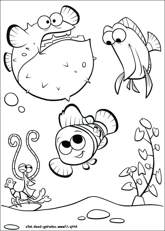 567x794 Finding Nemo Coloring Pages Free Everychat.co