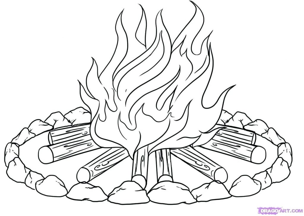 1024x729 Coloring Pages ~ Fire Coloring Pages Preschool Fire Coloring Pages
