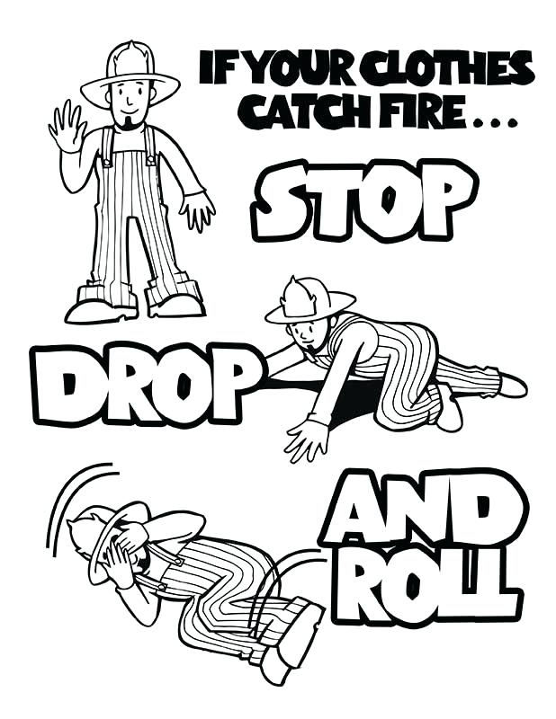 618x800 Coloring Pages. Free Fire Prevention Coloring Books