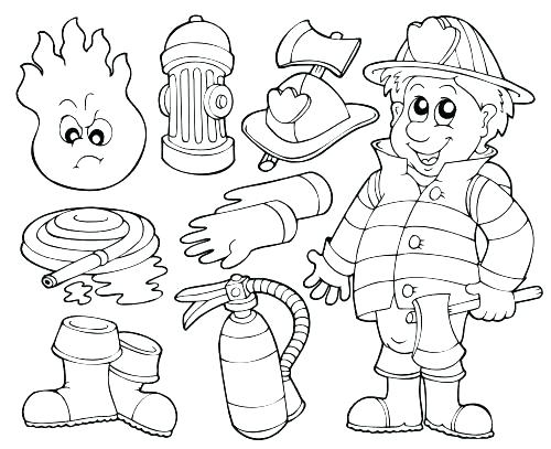 500x407 Elegant Free Printable Safety Coloring Pages For Free Fire Safety