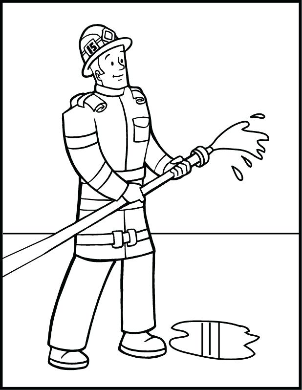 618x798 Fire Fighter Coloring Pages Fireman Coloring Pages Fireman