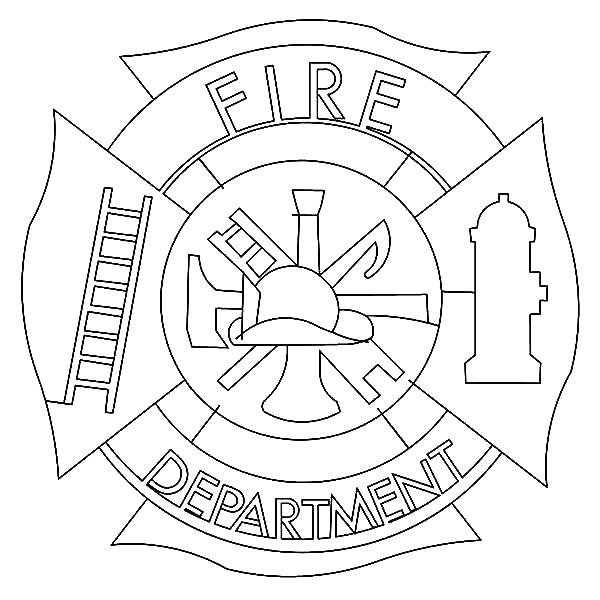 600x600 Fire Truck Coloring Pages Printable Free Fireman Coloring Pages