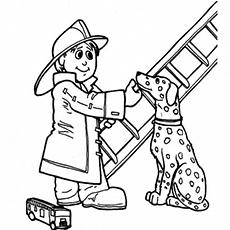 230x230 Firefighter Coloring Pages