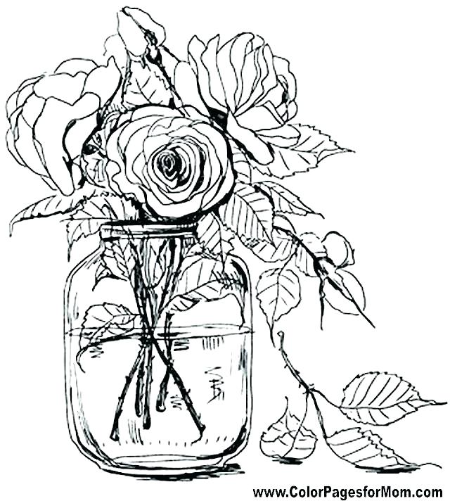 640x712 Printable Flowers Coloring Pages Best Of Flower Coloring Pages