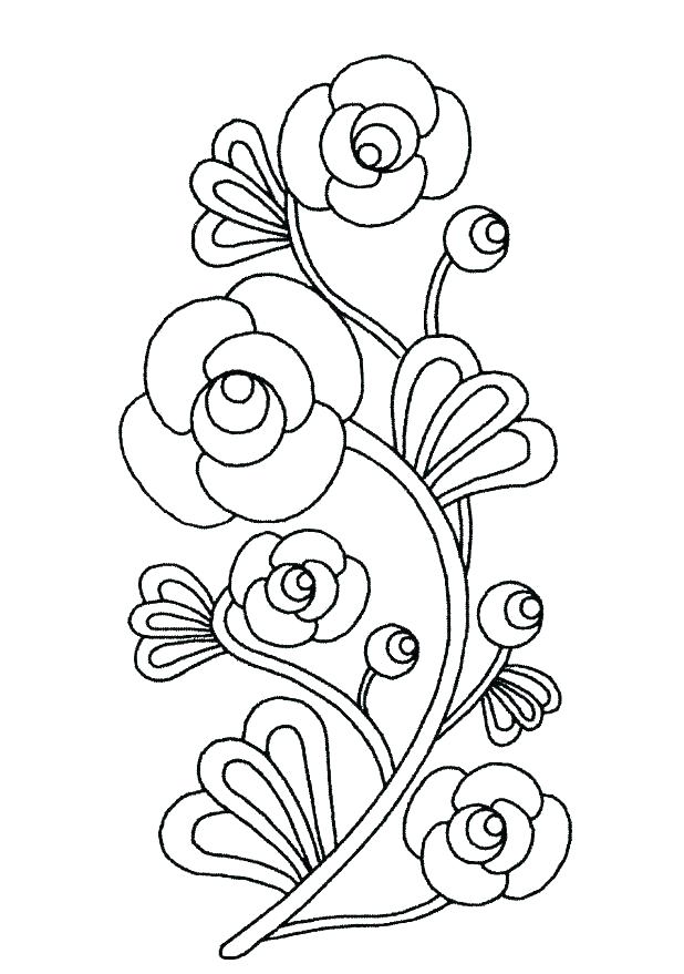 618x879 Free Printable Flower Coloring Pages For Kids Flower Color Page