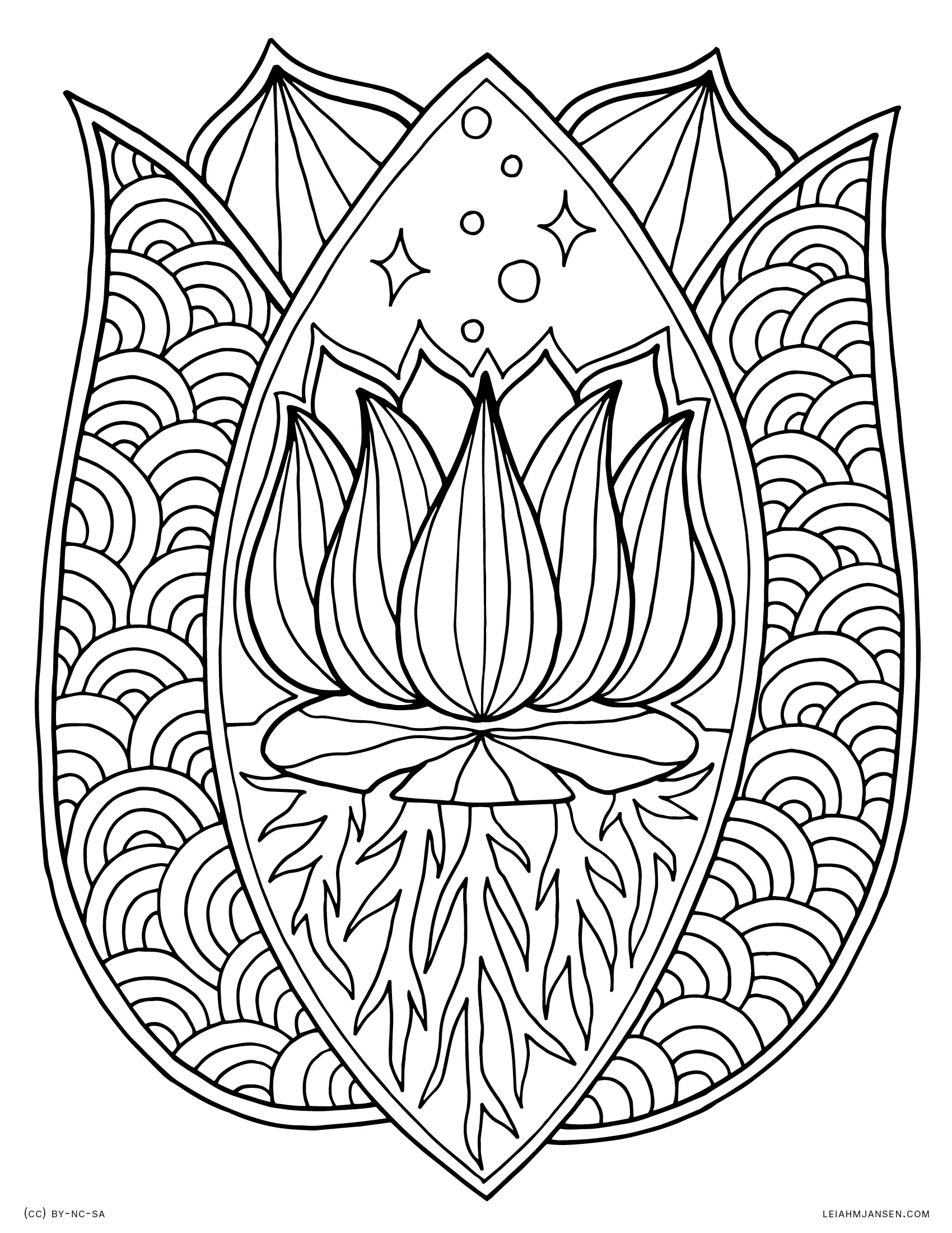 1700x2200 Fresh Lotus Flower Mandala Coloring Pages Collection Printable