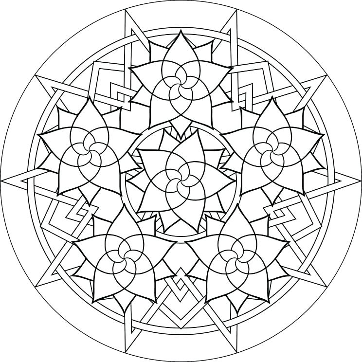 744x744 Printable Easter Mandala Coloring Pages Printable Mandala Coloring