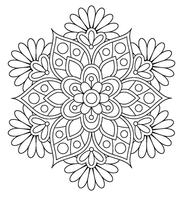 736x817 Flower Mandala Coloring Pages 25 Unique Mandala Coloring Pages