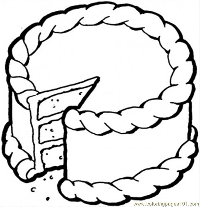 650x675 Creamy Cake Coloring Page