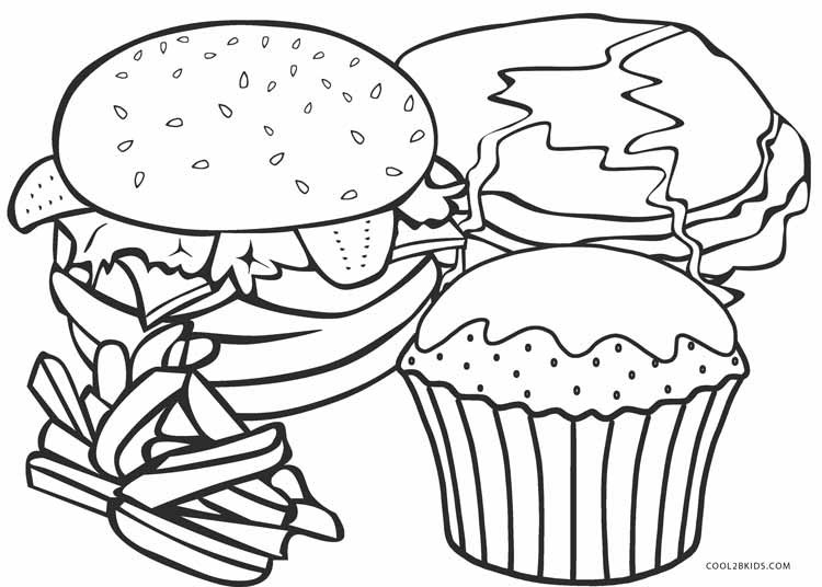 Free Food Coloring Pages To Print