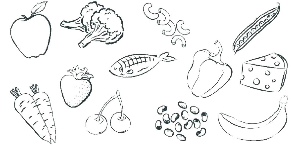1024x512 Healthy Food Coloring Page Free Health Eating Coloring Pages Food