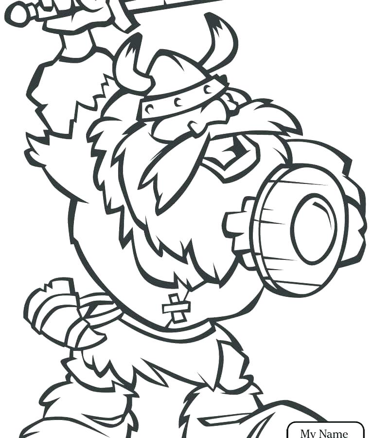 765x900 Free Football Colouring Pages Viking Coloring