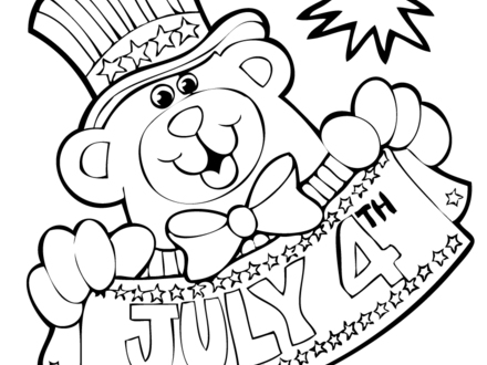 440x330 41 4th Of July Color Pages, 4th July Slipper Coloring Page
