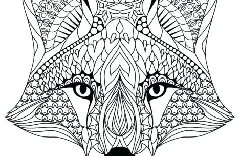 469x304 Fox Coloring Pages Fox Coloring Pages For Adults Fox Coloring