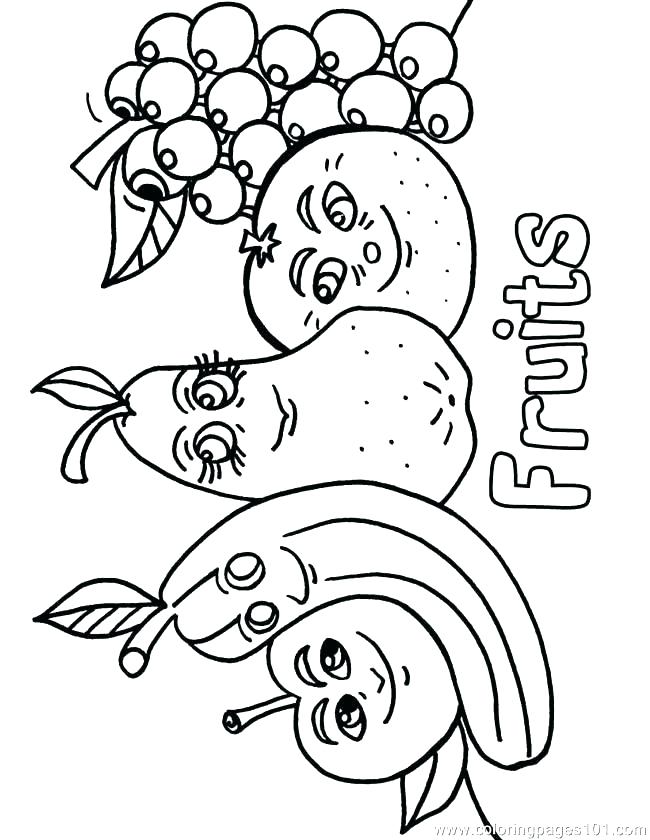 650x840 Fruit Color Pages Fruit Coloring Pages Luxury Fruits Coloring