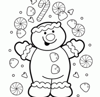 340x330 Free Fun Christmas Coloring Pages Halloween Amp Holidays Wizard